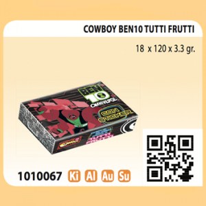 COWBOY BEN10 TUTTI FRUTTI18 x120x33gr